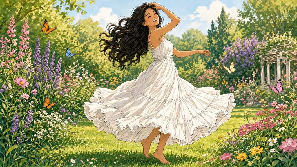 What Happy Secret Is Hiding in This Twirling Garden Dance?